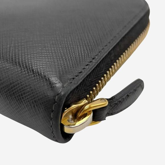 Prada Saffiano Long Wallet Black Leather - Picture 9 of 9